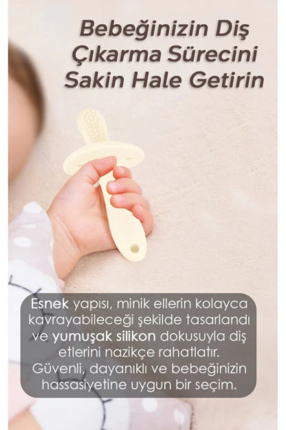 Selven Baby 2'li Silikon Bebek Diş Kaşıyıcı Seti | BPA İçermeyen Yumuşak Dişlik